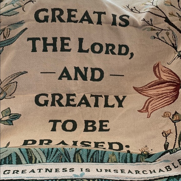 Throw with Scripture Verse NWOT - Picture 3 of 5